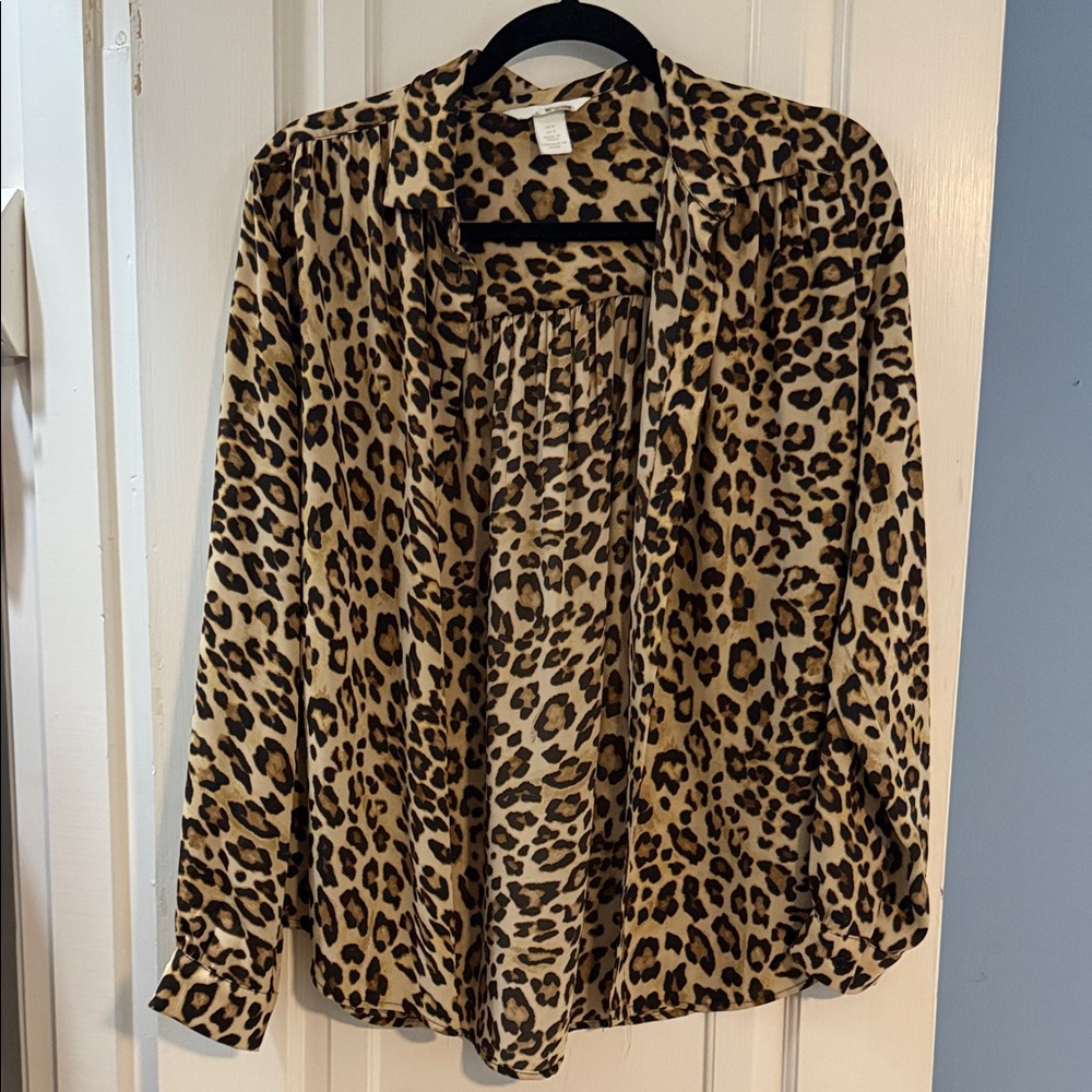 Zara Leopard Print Blouse